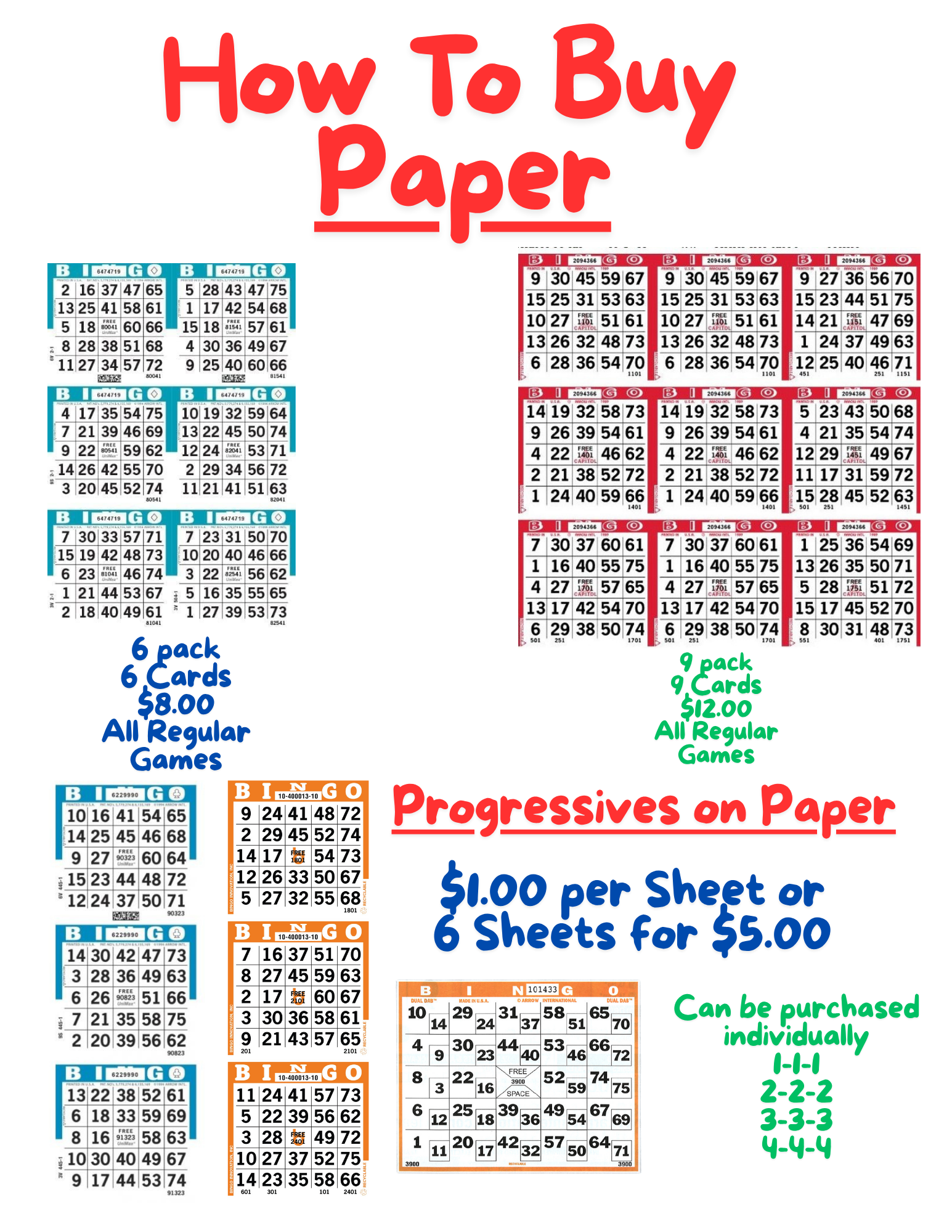 How to buy bingo paper guide